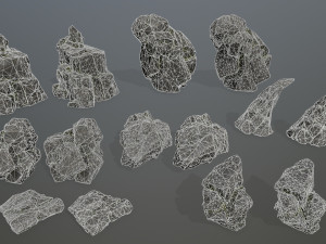 Cliff rocks 3D Model