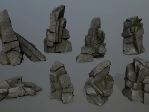 Rocce della scogliera Modello 3D