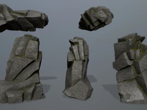 Skały klifowe Model 3D