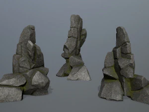 Skały klifowe Model 3D