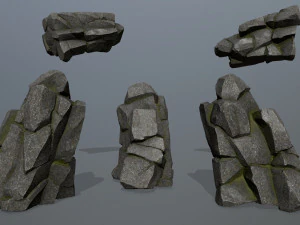 Skały klifowe Model 3D
