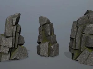 Skały klifowe Model 3D