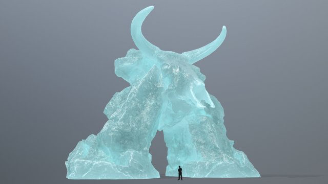 Ice skull gate Modelo 3D .c4d .max .obj .3ds .fbx .stl .blend 