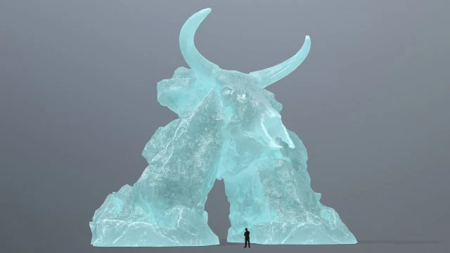 アイススカルゲート 3Dモデル .c4d .max .obj .3ds .fbx .stl .blend 