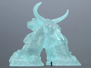 Врата ледяного черепа 3D Модель