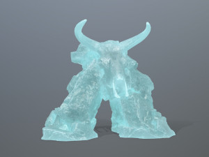 Ice skull gate Modelo 3D