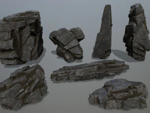 Cliff rocks 3D Model