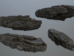 Cliff rocks 3D Model