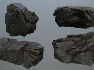 Cliff rocks 3D Model