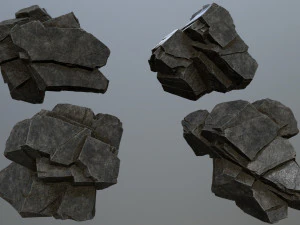 Cliff rocks 3D Model