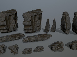 Cliff rocks 3D मॉडल