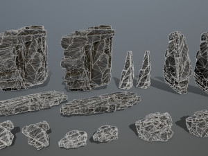 Cliff rocks 3D मॉडल
