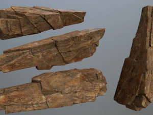 Desert rock set 3D Model
