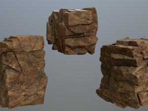 Desert rock set Modèle 3D