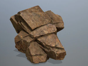Desert rock set 3D Model