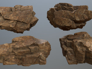 Desert rock set Modèle 3D