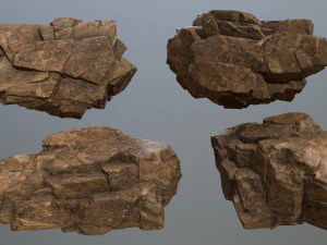 Desert rock set 3D Model