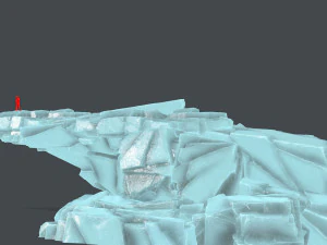 Rochas de gelo Modelo 3D