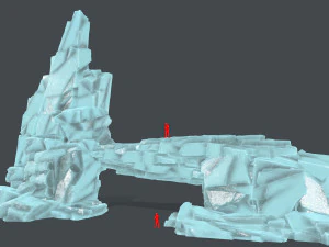 Rochas de gelo Modelo 3D