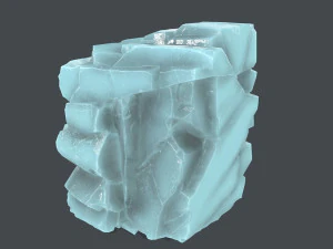 Rochas de gelo Modelo 3D