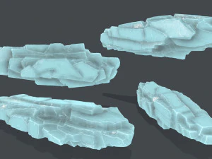 Rochas de gelo Modelo 3D