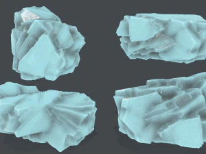 Rochas de gelo Modelo 3D