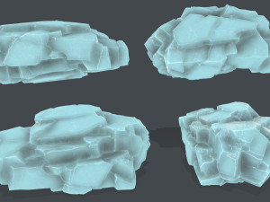 Ice rocks 3D मॉडल