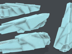 Ice rocks 3D मॉडल