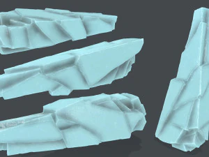 Rochas de gelo Modelo 3D