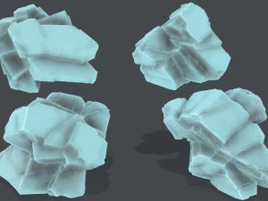 Rochas de gelo Modelo 3D