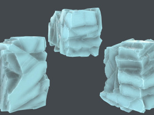 Ice rocks 3D मॉडल