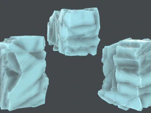 Rochas de gelo Modelo 3D