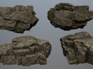 Desert rocks 3D मॉडल
