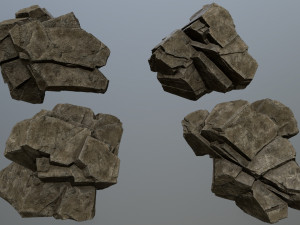 Desert rocks 3D मॉडल