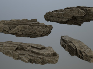 Desert rocks 3D मॉडल