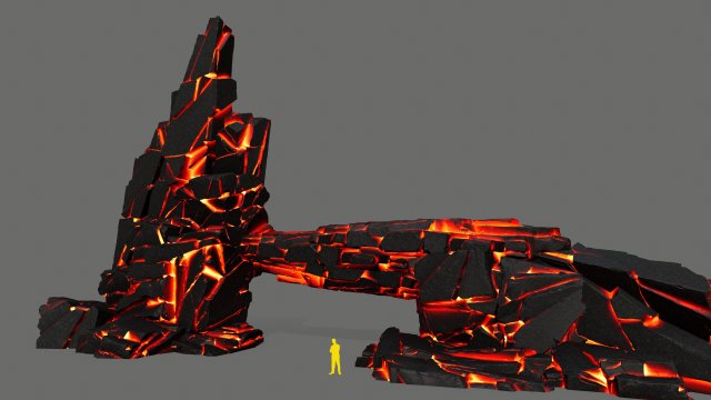 Lava rocks 3Dモデル .c4d .max .obj .3ds .fbx .stl .blend