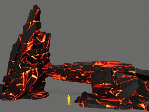 Rochas de lava Modelo 3D