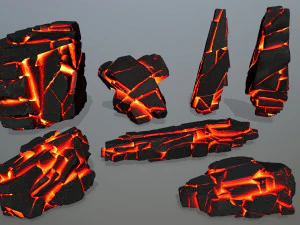 Lava rocks 3D Model
