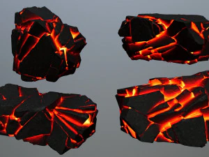 Lava rocks 3D Model
