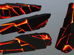 Lava rocks 3D Model