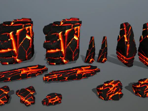 Lava rocks 3D Model