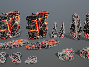 Lava rocks 3Dモデル