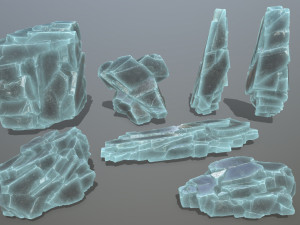 Ice rocks 3Dモデル