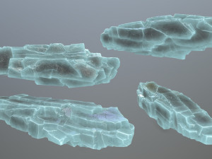 Ice rocks 3Dモデル