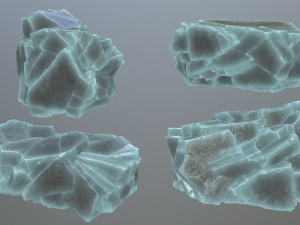 Ice rocks 3Dモデル
