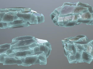 Ice rocks 3D Model