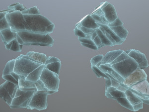 Ice rocks 3Dモデル