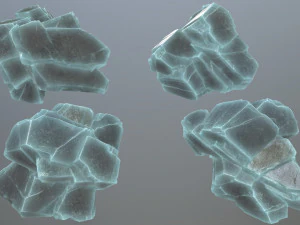 Ice rocks 3D Model