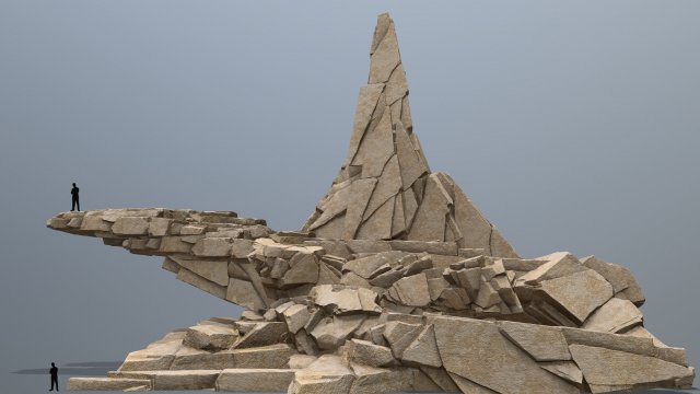Deser rocks Modèle 3D .c4d .max .obj .3ds .fbx .stl .blend 