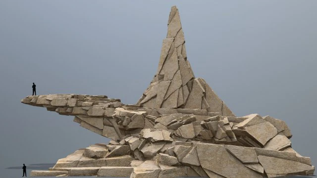 Deser rocks 3D Model .c4d .max .obj .3ds .fbx .stl .blend